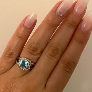 David Yurman ring from the Albion® Collection - Blue Topaz - Size 6